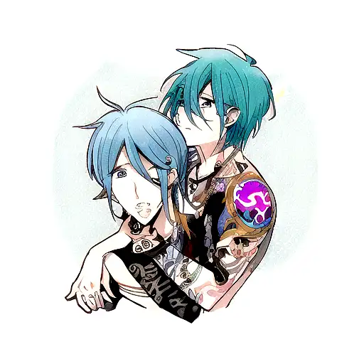 A Tattoo Of A Colab Aquarius And The Number 7