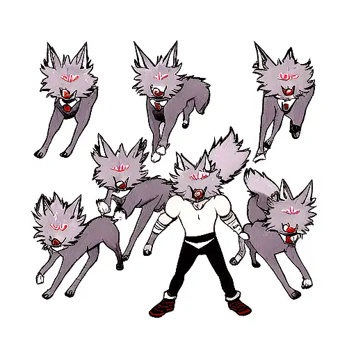 Alpha Wolf Leading The Pack Transformation