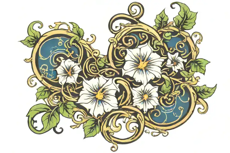 Crescent Vine Of Morning Glory