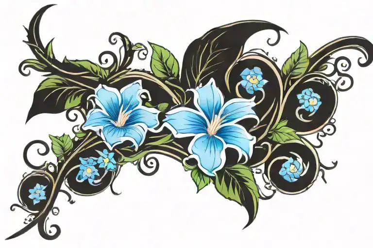 Crescent Vine Of Morning Glory