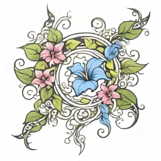 Crescent Vine Of Morning Glory