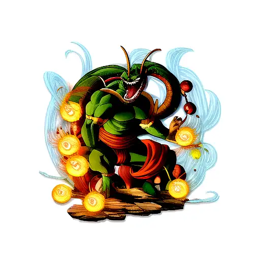 Shenron With Dragon Balls