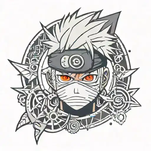 Kakashi From Naruto With Sharingan