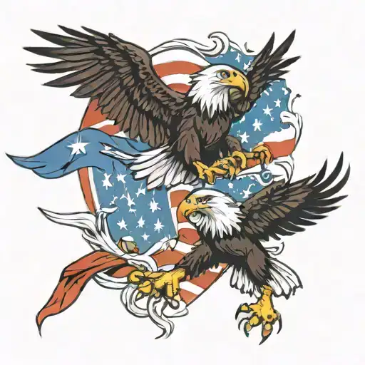 Usa Eagle Fighting