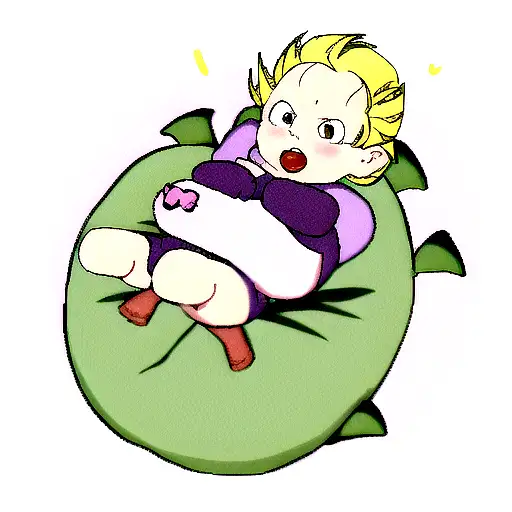 Dragon From Dragonball Z Protecting Baby Hippo