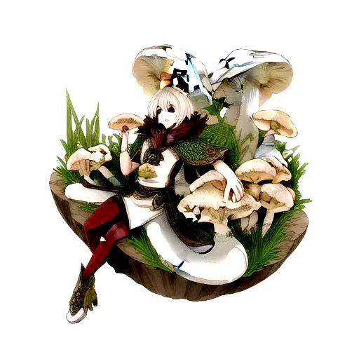 Dragon With Oyster Mushroom Scales