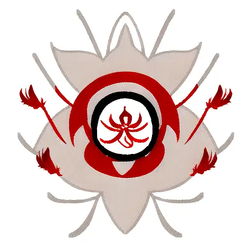 Reaper Death Seal With Red Spider Lily