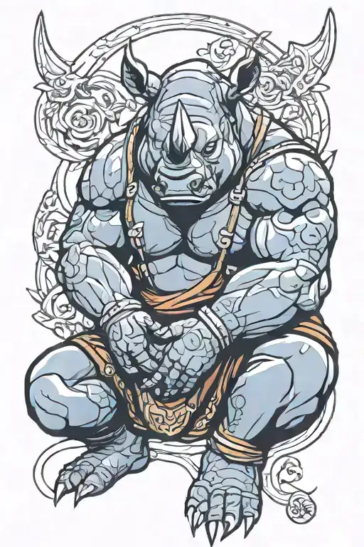 Marvel Rhino Meditating
