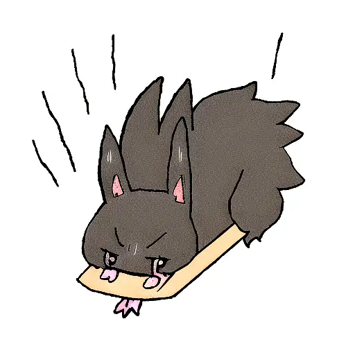 Black Fluffy Chihuahua Who Sticks Out Tongue