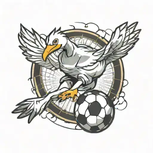 Goose Playing Soccer