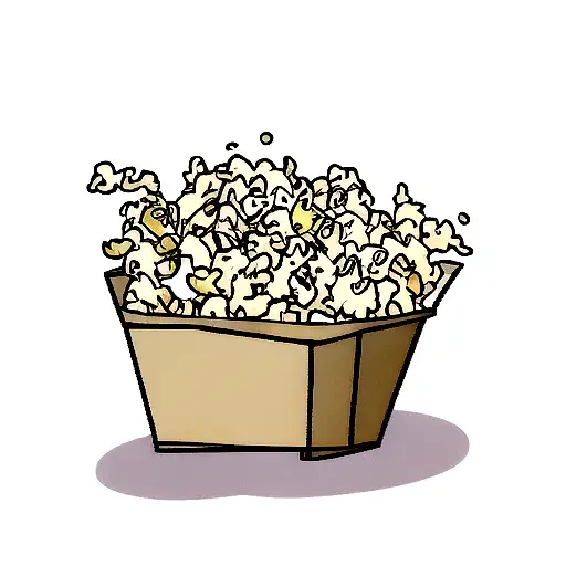 Alien Eating Popcorn