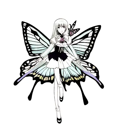 Butterfly Heart Flower Dagger