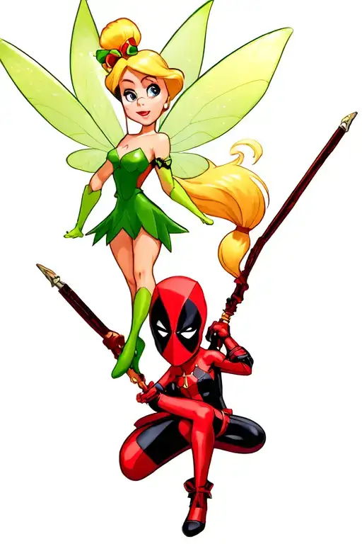 Tinkerbell And Deadpool