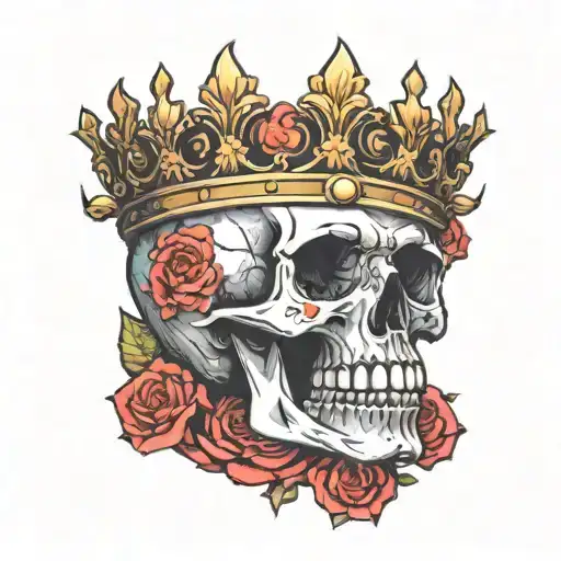 Skull Wearing A Crown