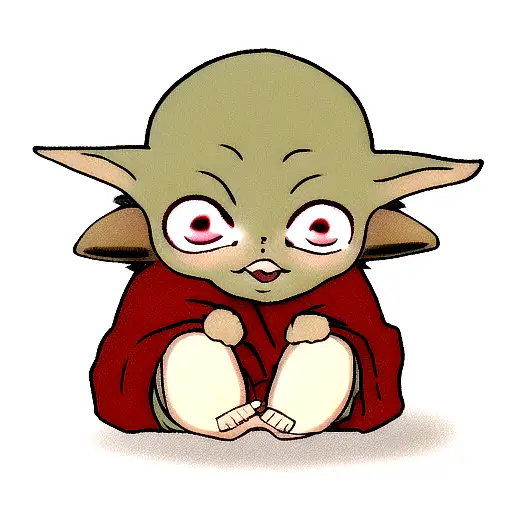 Baby Yoda Red