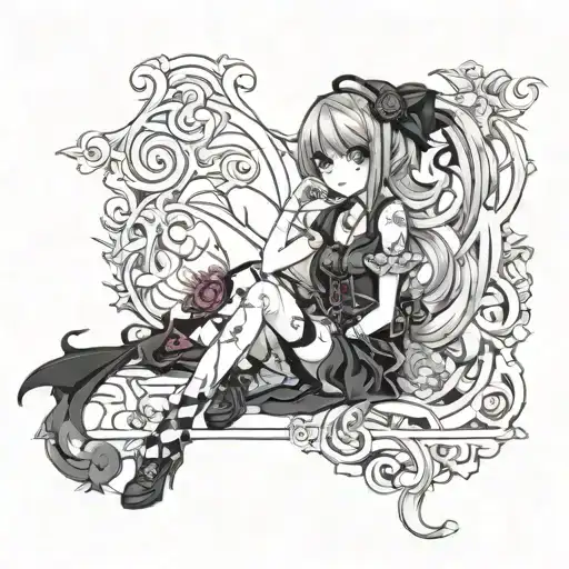 Big Tittle Goth Girl