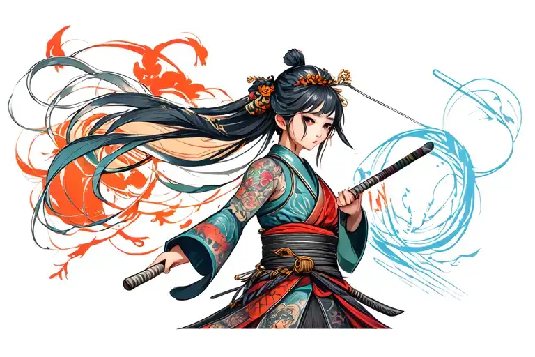 Samurai Girl With Big