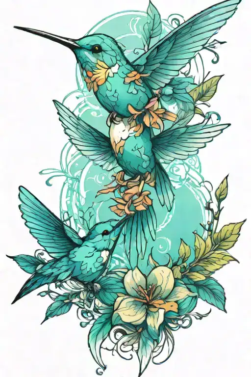 Fine Line Humming Bird