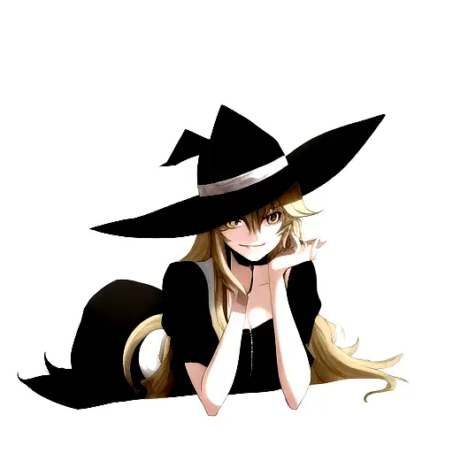 Wolf With Black Hat And Blonde Hair