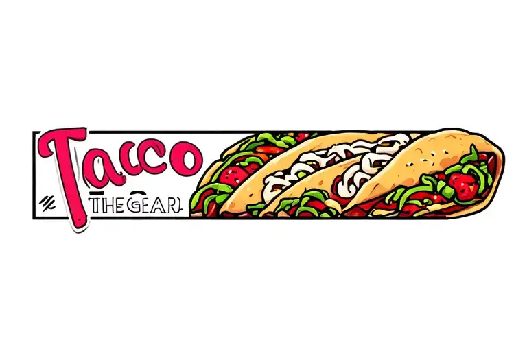 Taco Tattoo Design
