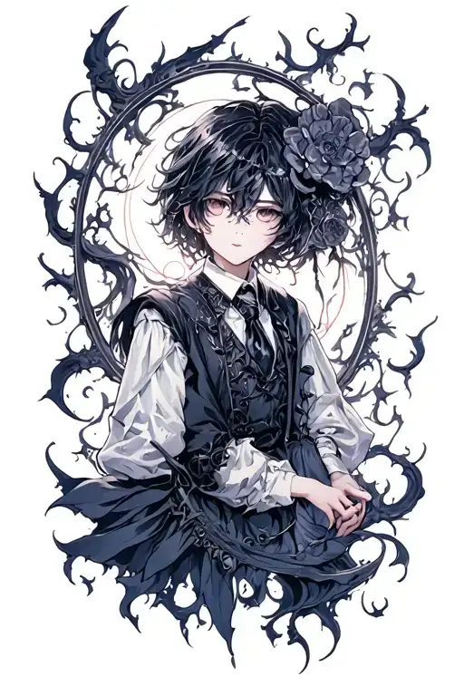 Ciel Phantomhive Falling Into Darkness