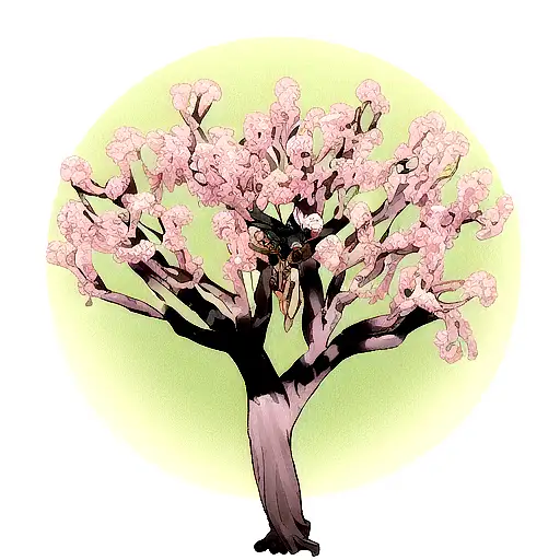 Madarin Tree With Human Hands As Branchs