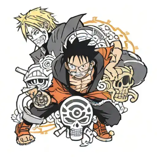 Naruto One Piece Luffy