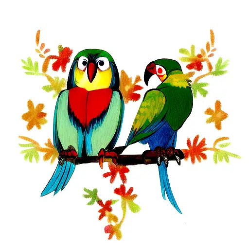 Parrot And Owl