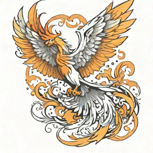 Phoenix With Outstretched Wings