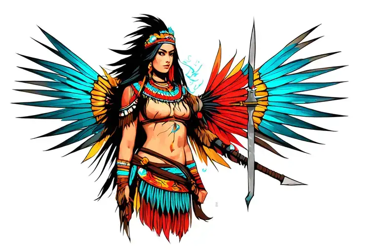 Mapuche Female Warrior