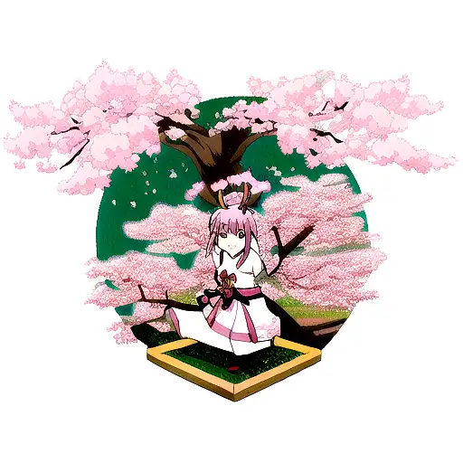 Samurai Rabbit Sakura Tree