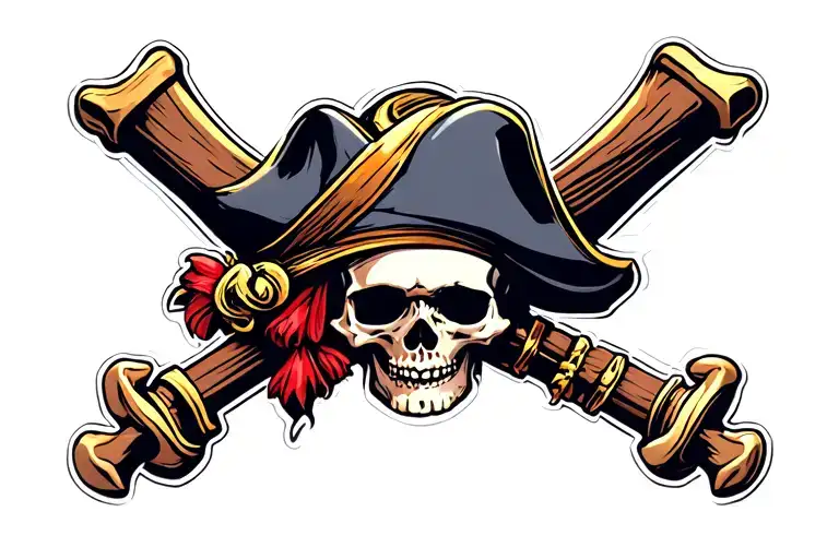 World Chart Pirate Skull