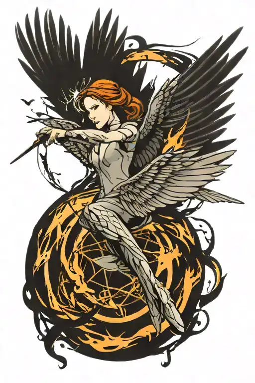 Mocking Jay Bird Flying