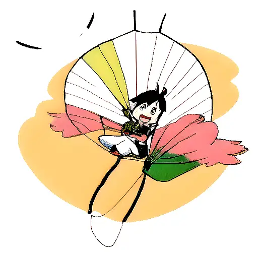 Bird With Parachute