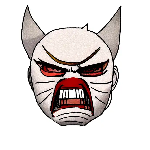 Oni Mask Inspired By Naruto Manga