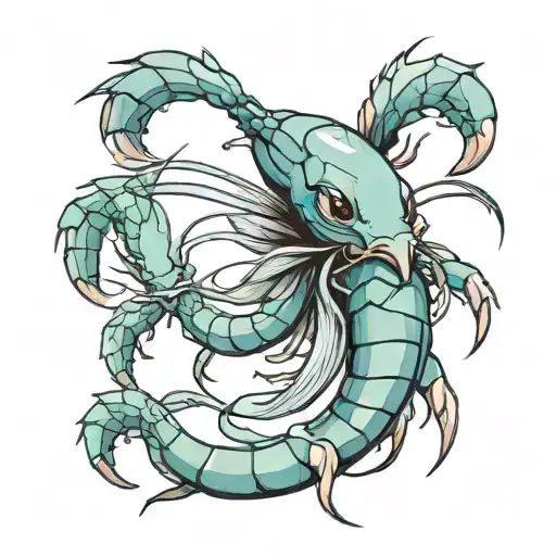 Three Shrimp Cartoon