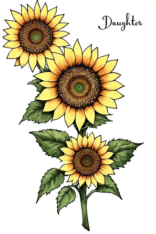 Daughter Trinity Sunflower