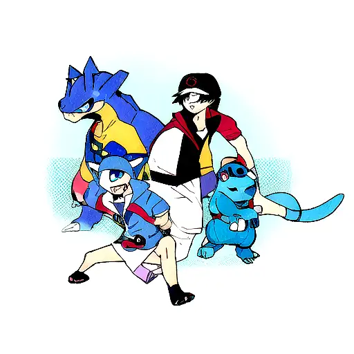 Squirtle Pokemon Wearing Blastoise Pokemon Hoodie