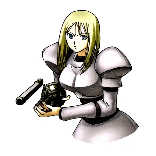 Female Holding Claymore In Her Hands