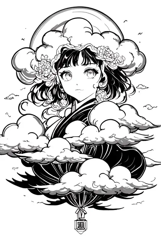 Japanese Style Cloud Anime