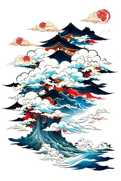 Japanese Cloud Background