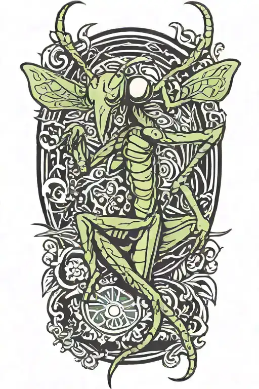 Traditional Japanese Praying Mantis