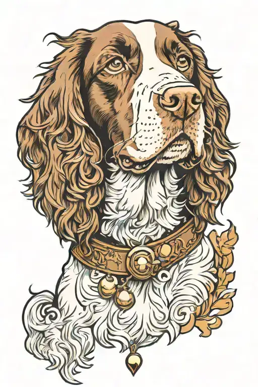 Springer Spaniel Dog Looking Regal