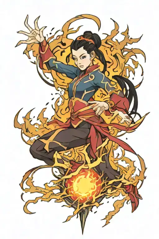 Azula Bending Fire And Lightning