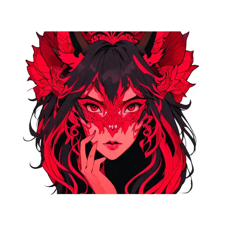 Girl Demon Face