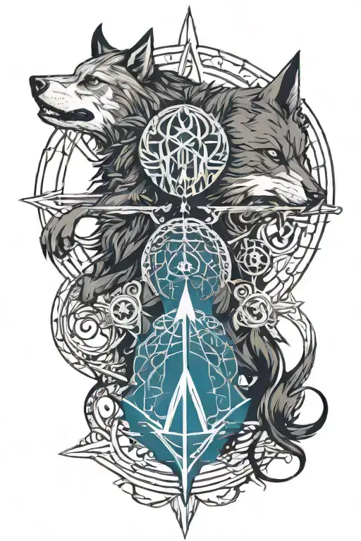 Assassin's Creed Valhalla Symbol With A Wolf In The Center