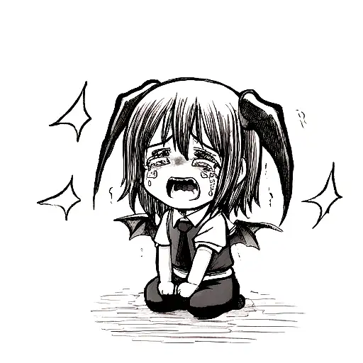 Crying Child Becoming A Demon