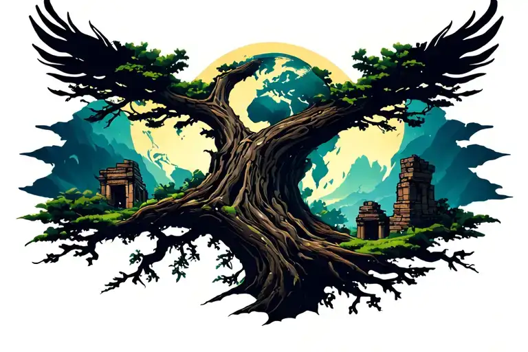 World Tree With Noric Ruins