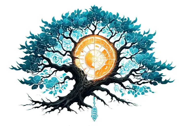 World Tree With Noric Runes