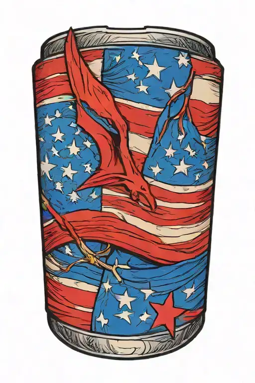 American Flag Wrapped Forearm